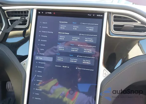 2015 Tesla Model S 70D/85D/P85D z USA, uszkodzony, nr VIN 5YJSA1H28FFP69387